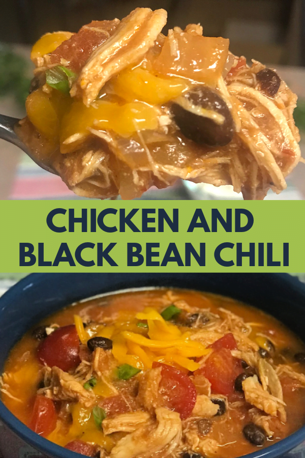 Fast and hearty - Chicken and Black Bean Chili.