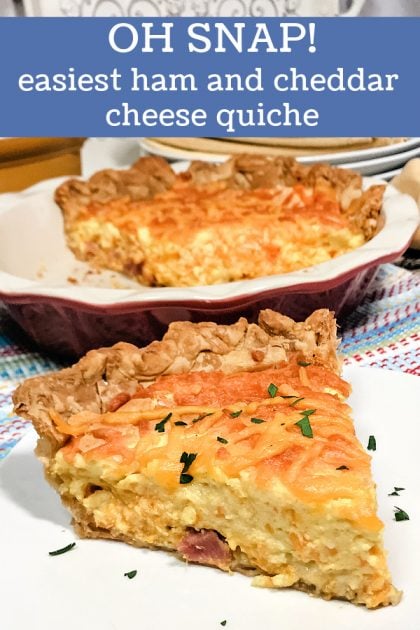 Ham and Cheese Puff Pastry Quiche - Chef Alli