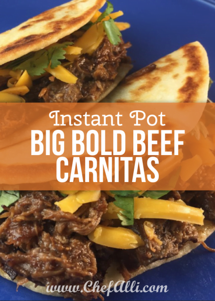 When you make ths Instant Pot Big Bold Beef Carnitas recipe you'll be saving lots of time in the kitchen. 