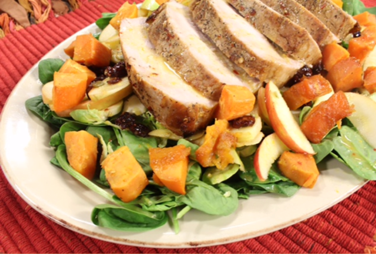 Pork Loin and Sweet Potatoes is Fall on a Plate