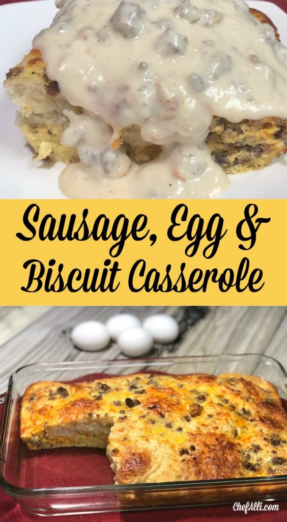 Sausage, Egg, and Biscuit Casserole - the all-time favorite breakfast casserole recipe of my sons and husband, hands down!  This recipe came from a Cuisine at Home publication several years back and I'm dead serious when I say I've made this breakfast casserole hundreds of time for my guys over the years - they love, love, love it.  For some reason, I was initially tempted to skip the sage in this gravy recipe, but I'm so glad I didn't - talk about an ingredient that really makes a difference....don't skip the sage if you don't have to! 