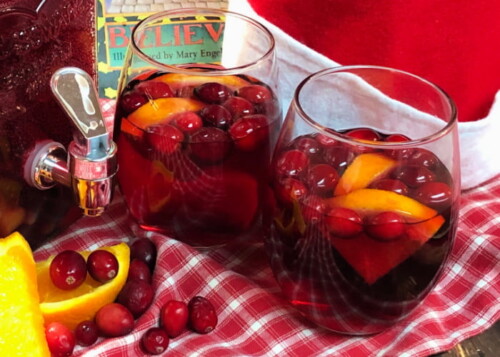 Holiday Sangria is a refreshing cocktail you can make by the pitcher-full.