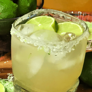 Cool and refreshing, a Pitcher Margarita is ready to be enjoyed.