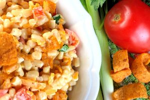 I totally ADORE corn salad, especially Crunchy Corn Salad with Fritos! In my opinion, all corn salad is delicious in every sort of way - so refreshing during those hot summer months. 