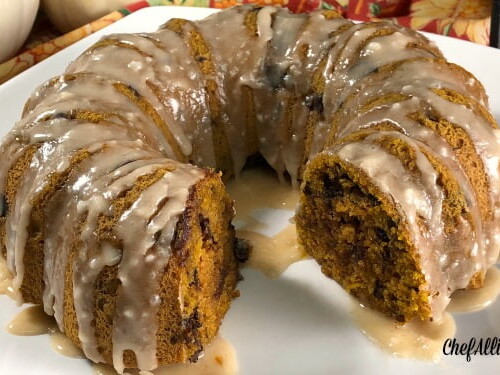 Pumpkin Chocolate Chip Bundt Cake (Instant Pot) - A Pinch of Healthy