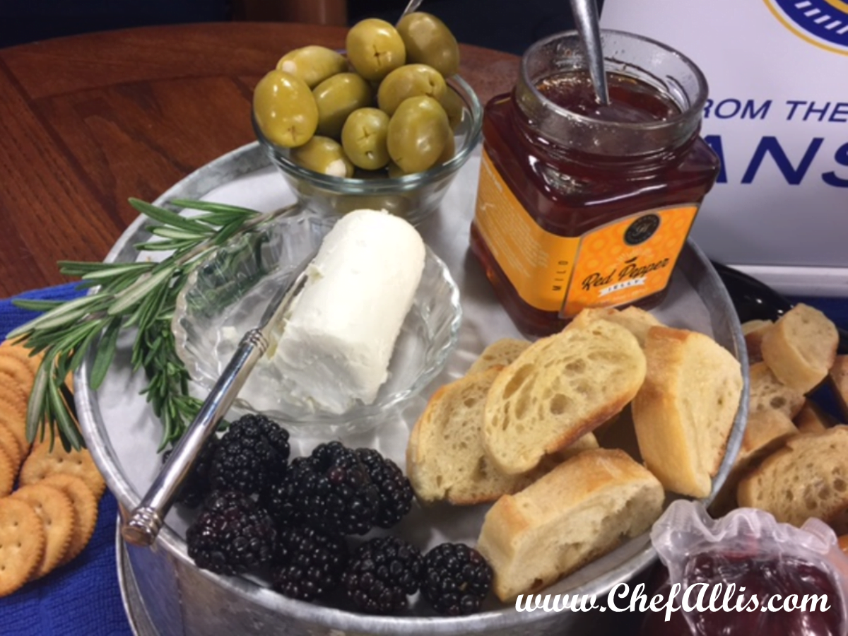 Assorted Spreads on a Holiday Charcuterie Board | Chef Alli's Farm Fresh Kitchen
