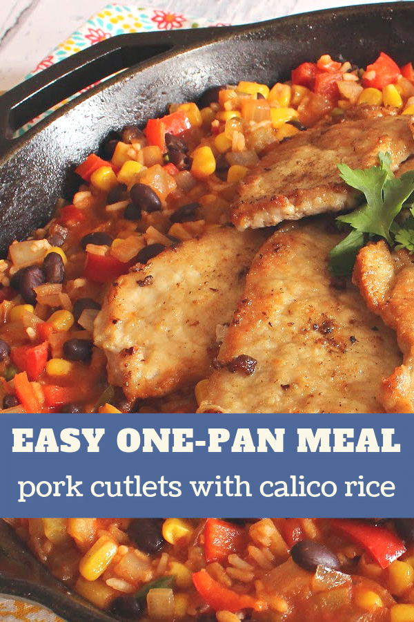 Enjoy tender pork cutlets over a bed of colorful rice. 
