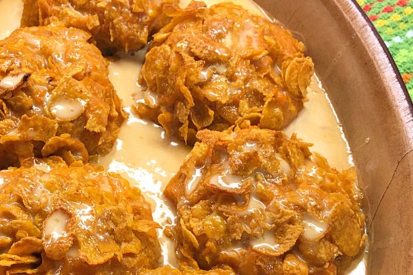 Baked Sweet Potato Balls with Crunchy Cornflakes