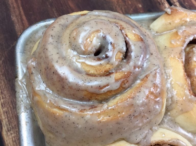 Speedy Cinnamon Rolls with Maple Frosting