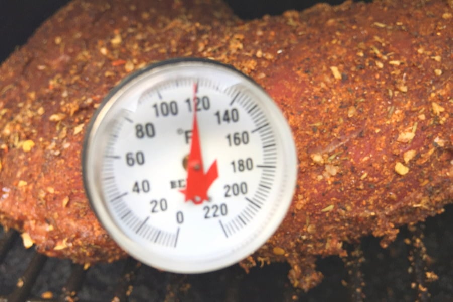 An instant-read thermometer is important for smoking tri tip. 