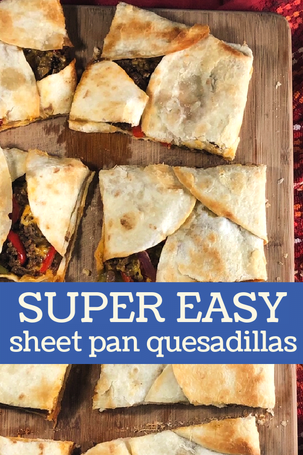 Cutting the sheet pan quesadillas with a pizza cutter works like a charm.