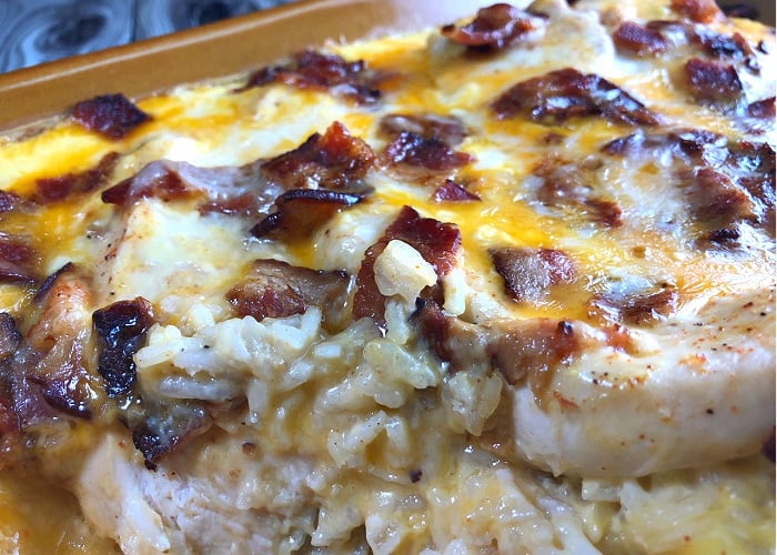 Creamy Chicken and Chipotle Rice Bake