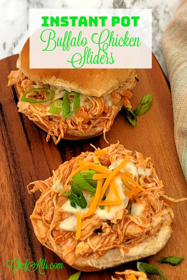 Instant Pot Buffalo Chicken Sliders are flavorful, easy and fast to make. 