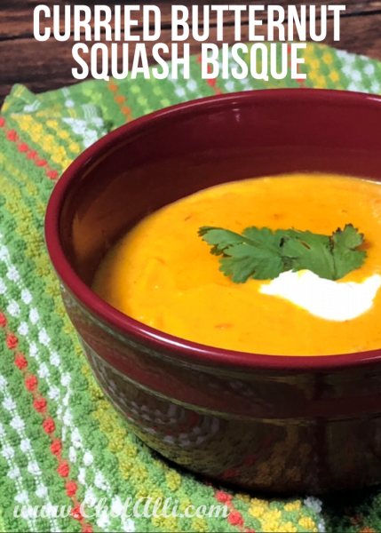 It's not Fall until you've made this delicious Curried Butternut Squash Bisque FI