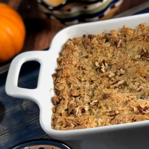 If you don't love sweet potatoes, you will after trying this recipe! Baked Sweet Potato Crumble is perfect!