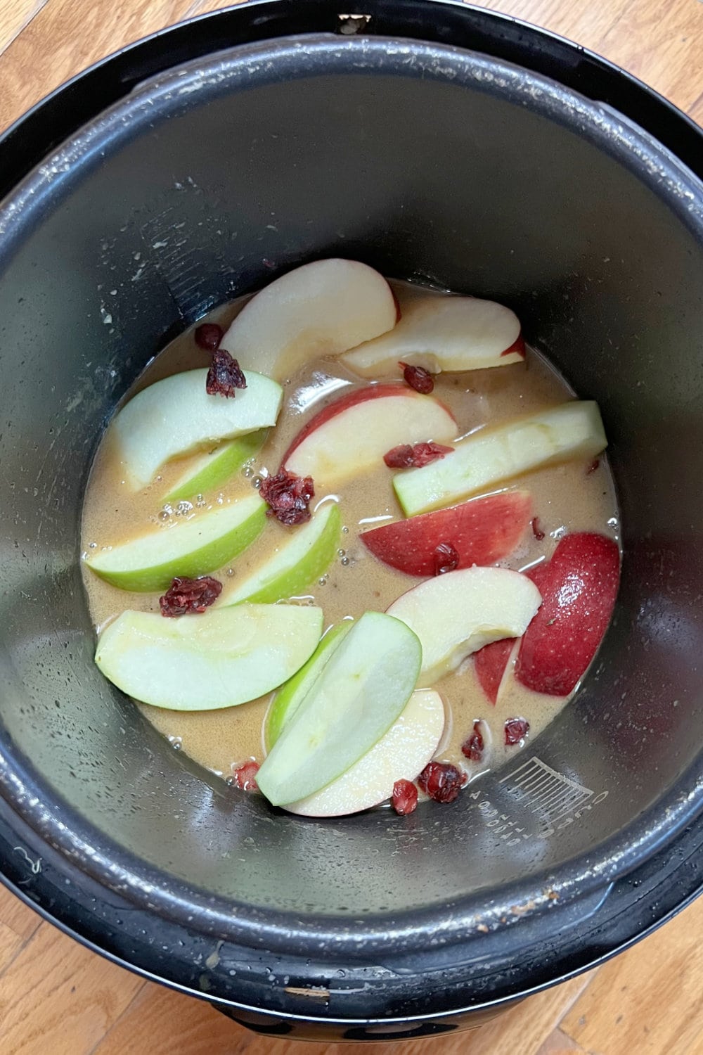 Apples and cranberries for the pork tenderloin sauce.