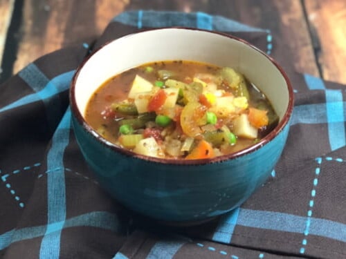 Beef and vegetable soup pressure online cooker