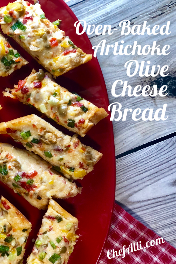 Ready for a taste bud back flip?  Here it is! This Artichoke Olive Bread is the total bomb.