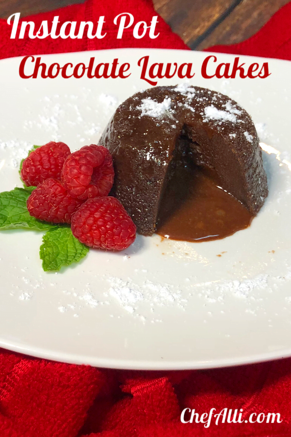 These Chocolate Lava Cakes are rich, dreamy, and decadent, featuring a warm and gooey “molten” chocolate center. And, they are super-easy to make in just 9 quick minutes in your Instant Pot! 