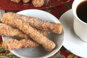 Feather-light, tender puff pastry stix dipped into butter and cinnamon sugar.  They melt in your mouth! 