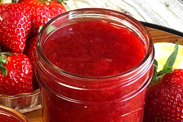 Instant Pot Strawberry Refrigerator Jam is so simple to make, you'll never believe it! And you don't even need any pectin.