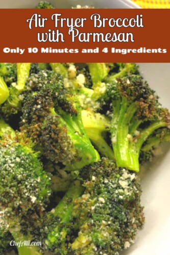 Roasted broccoli on a plate. 