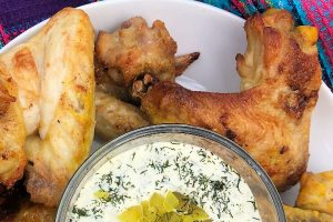 uicy and tender, Air Fryer Dill Pickle Chicken Wings are the bomb! Just 20 minutes in the air fryer, these tasty wings make a great low carb snack when you need one...what are you waiting for?!