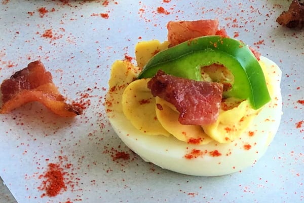 Nice and Spicy Bacon Jalapeno Deviled Eggs