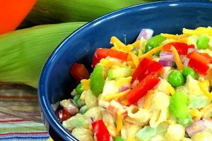 Classic Macaroni Salad - an old-fashioned family favorite that's made with your choice of pasta, lot of fresh vegetables, and a traditional mayonnaise-based dressing.  You'll enjoy this creamy macaroni salad recipe all summer long, especially once you discover how quick and easy it is to make - no more trips to the deli!