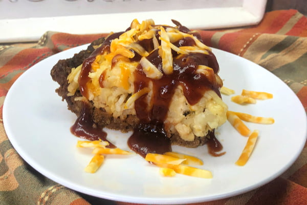 Cheesy Hash Brown Meatloaf Pie