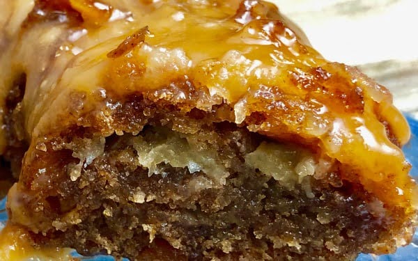 Instant Pot Apple Cake with Rum Sauce