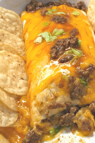 Beef and Cheese Mexican Sanchiladas - ChefAlli.com