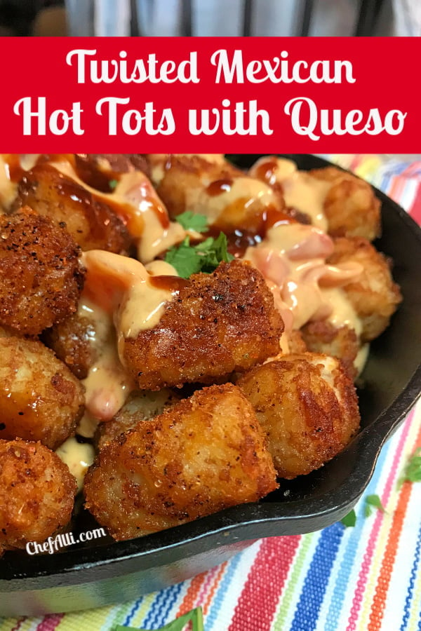 Cast Iron is perfect for making a big pan of Mexican Hot Tots. 