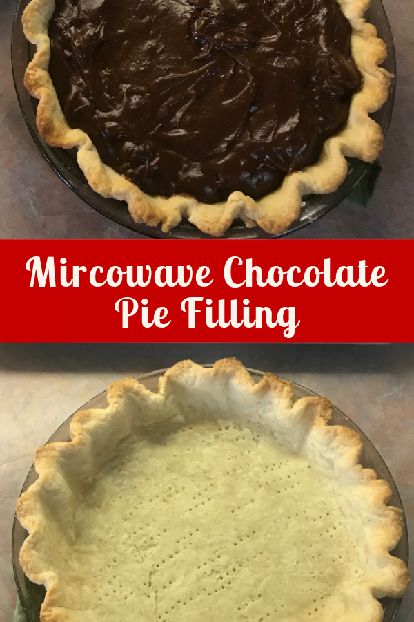 Learn to make chocolate pie filling in the microwave - it's easy. 