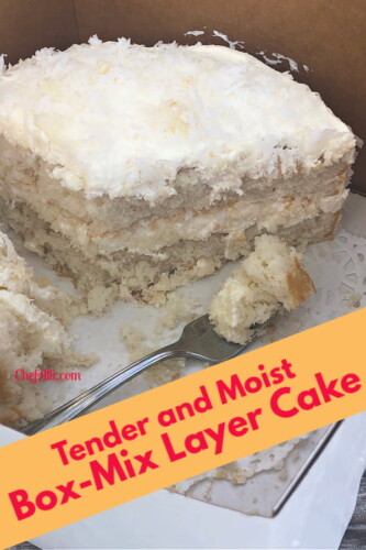 A white layer cake is always so pretty and it's gone in a heart beat. 
