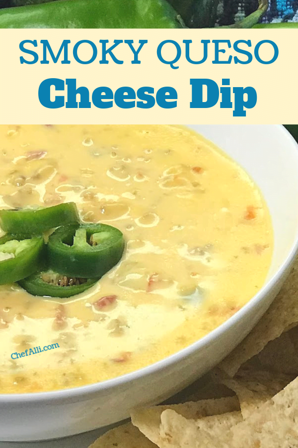 Smoky and creamy, this cheese queso is a hit. 