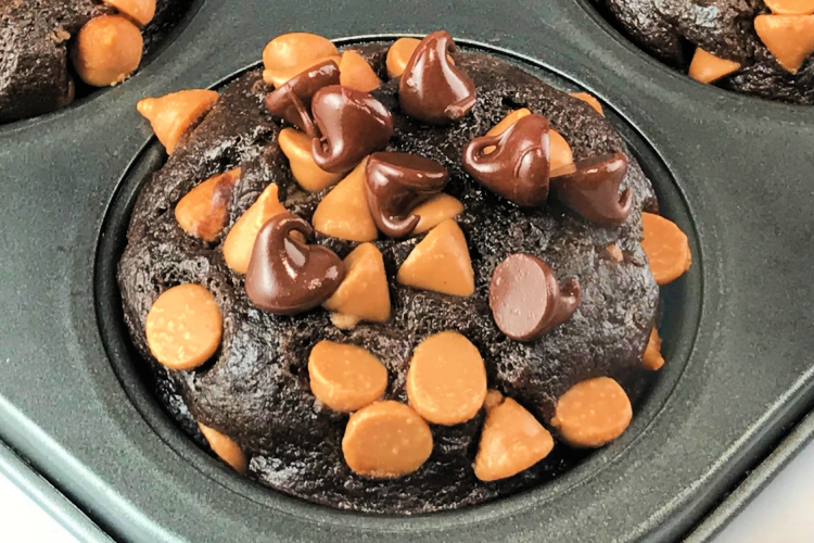 Bake a quick batch of Chocolate Peanut Butter Muffins.