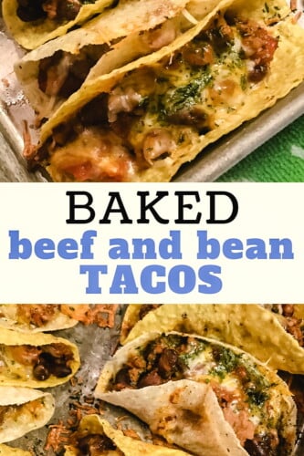 A sheet pan full of baked tacos. 