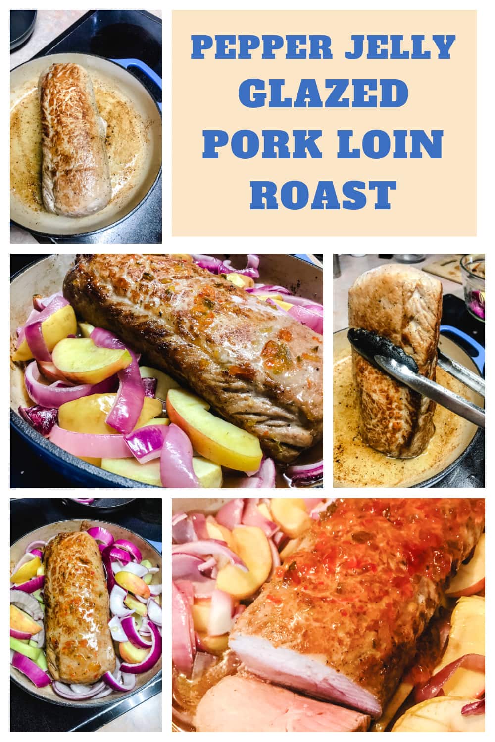 The easy steps to making a glazed pork loin roast. 