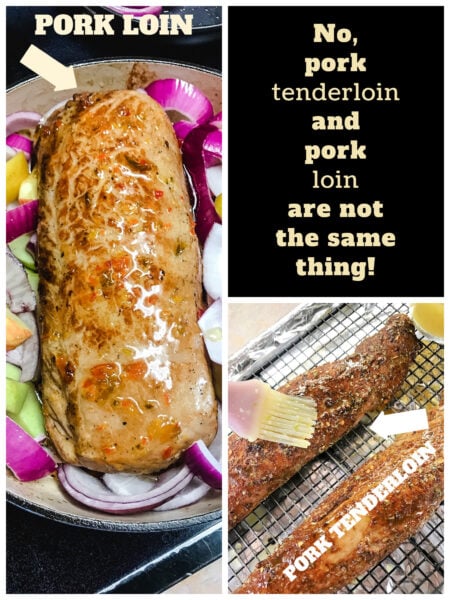 Pork loin vs pork tenderloin - they are not the same cut of pork!