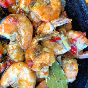 Firecracker Shrimp In Skillet