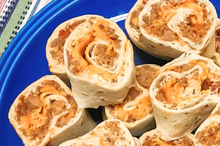 Taco Meat Party Pinwheels