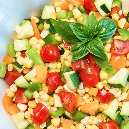 Corn Salad with Fresh Basil