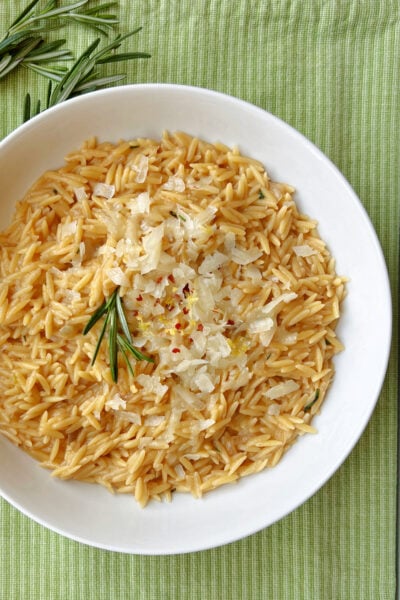 Creamy Orzo Pasta With Rosemary Browned Butter Chef Alli