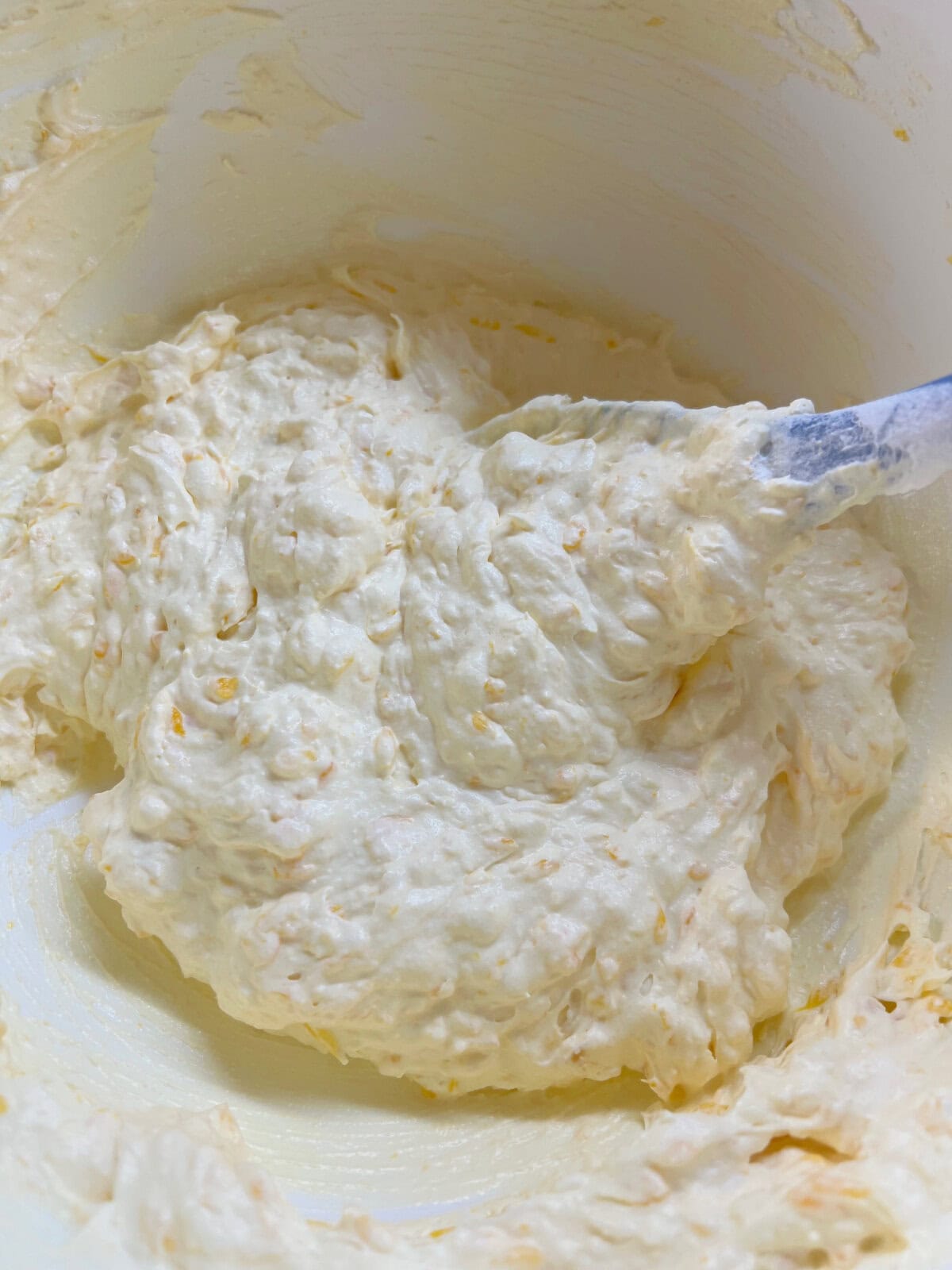 Batter with mayo. 