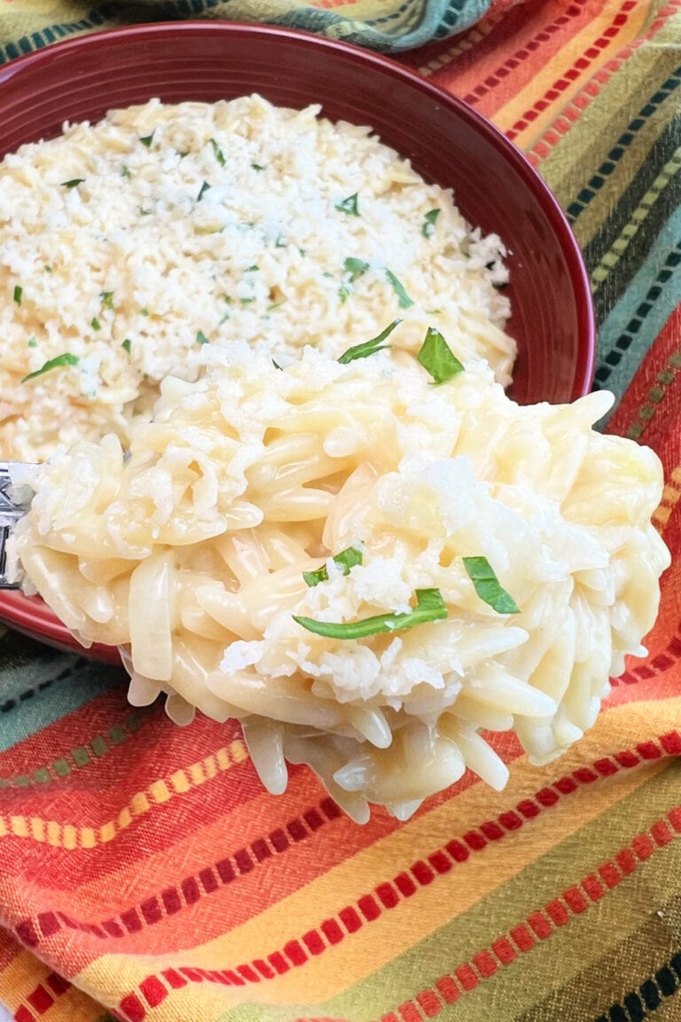 Cheesy Orzo Pasta