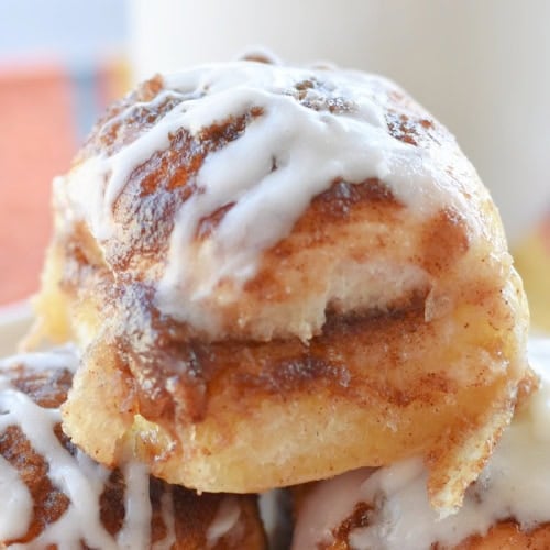 Oozing with brown sugar and icing, Hawaiian Roll Cinnamon Rolls are delicious.