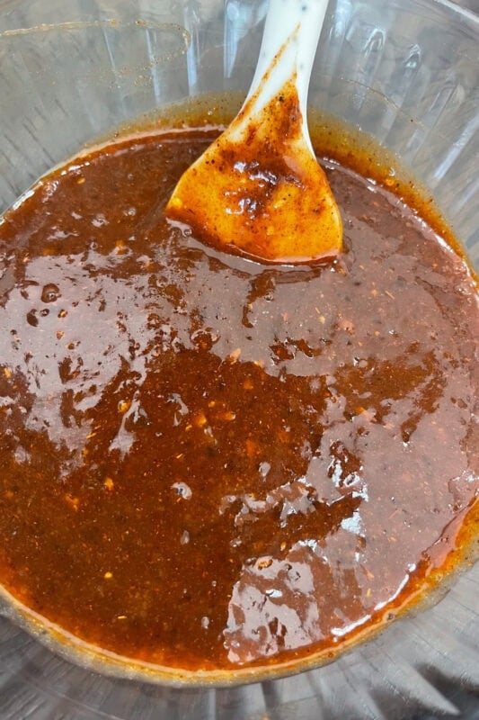 A sweet and spicy appetizer barbecue sauce. 