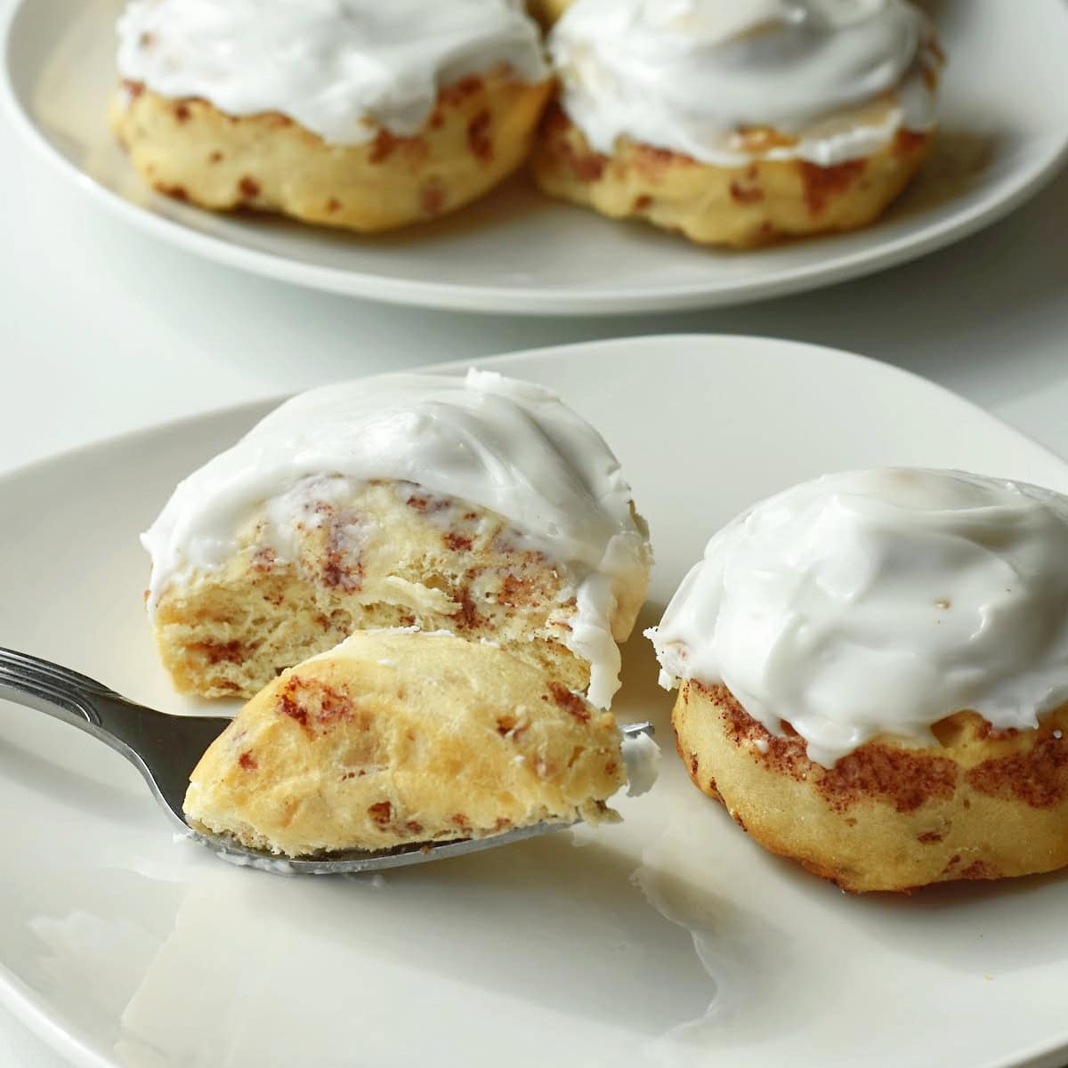 Quick and easy air fryer cinnamon rolls made from pillsbury cinnamon rolls.