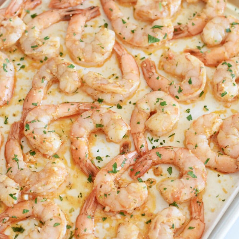 Parmesan garlic shrimp.